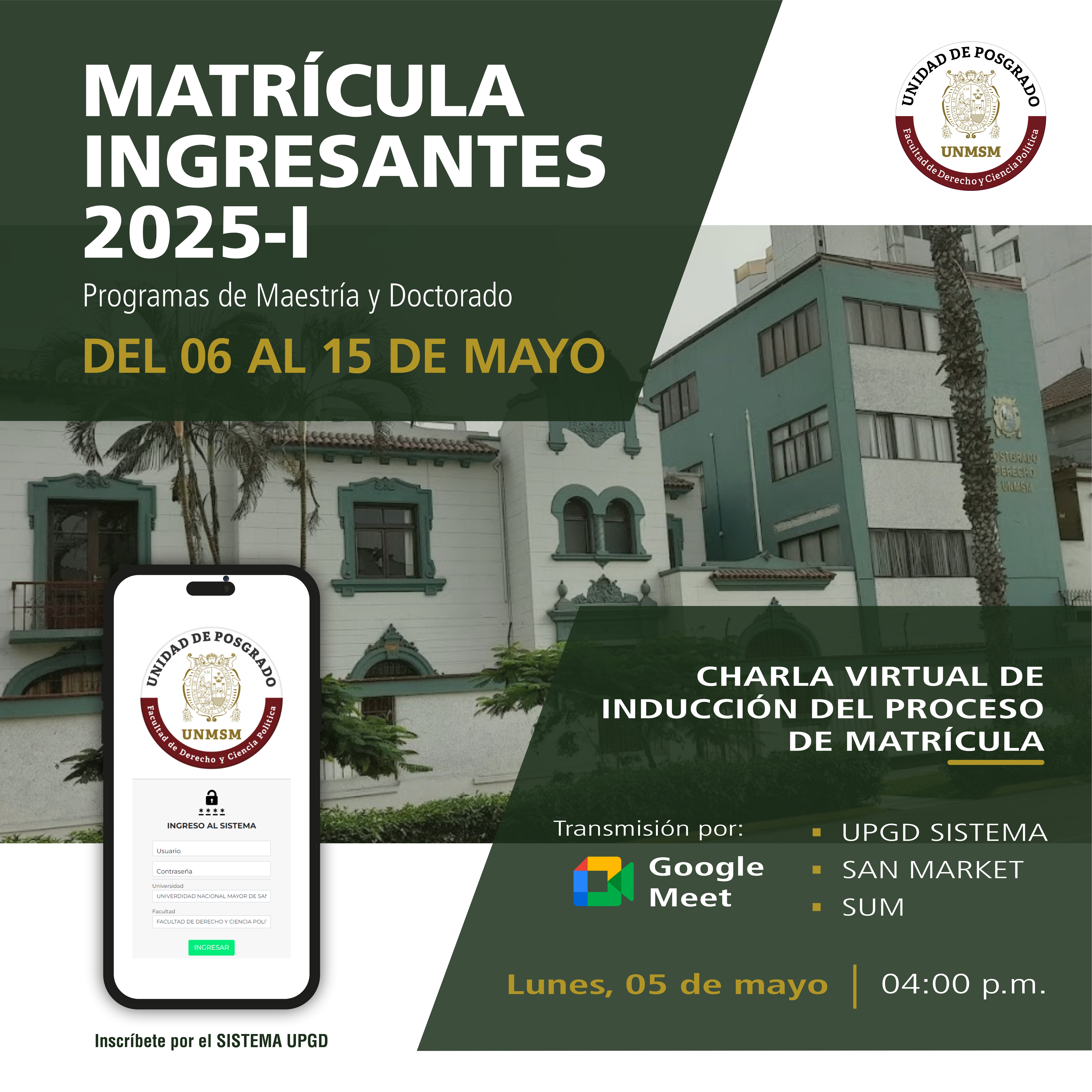 MATRÍCULA INGRESANTES