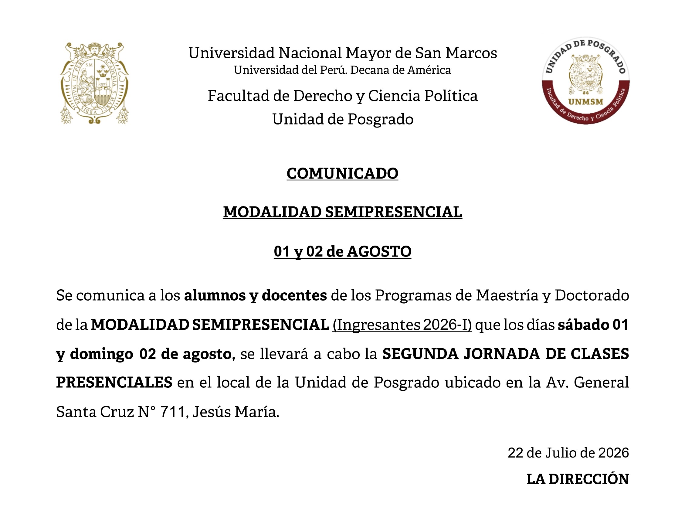 comunicado