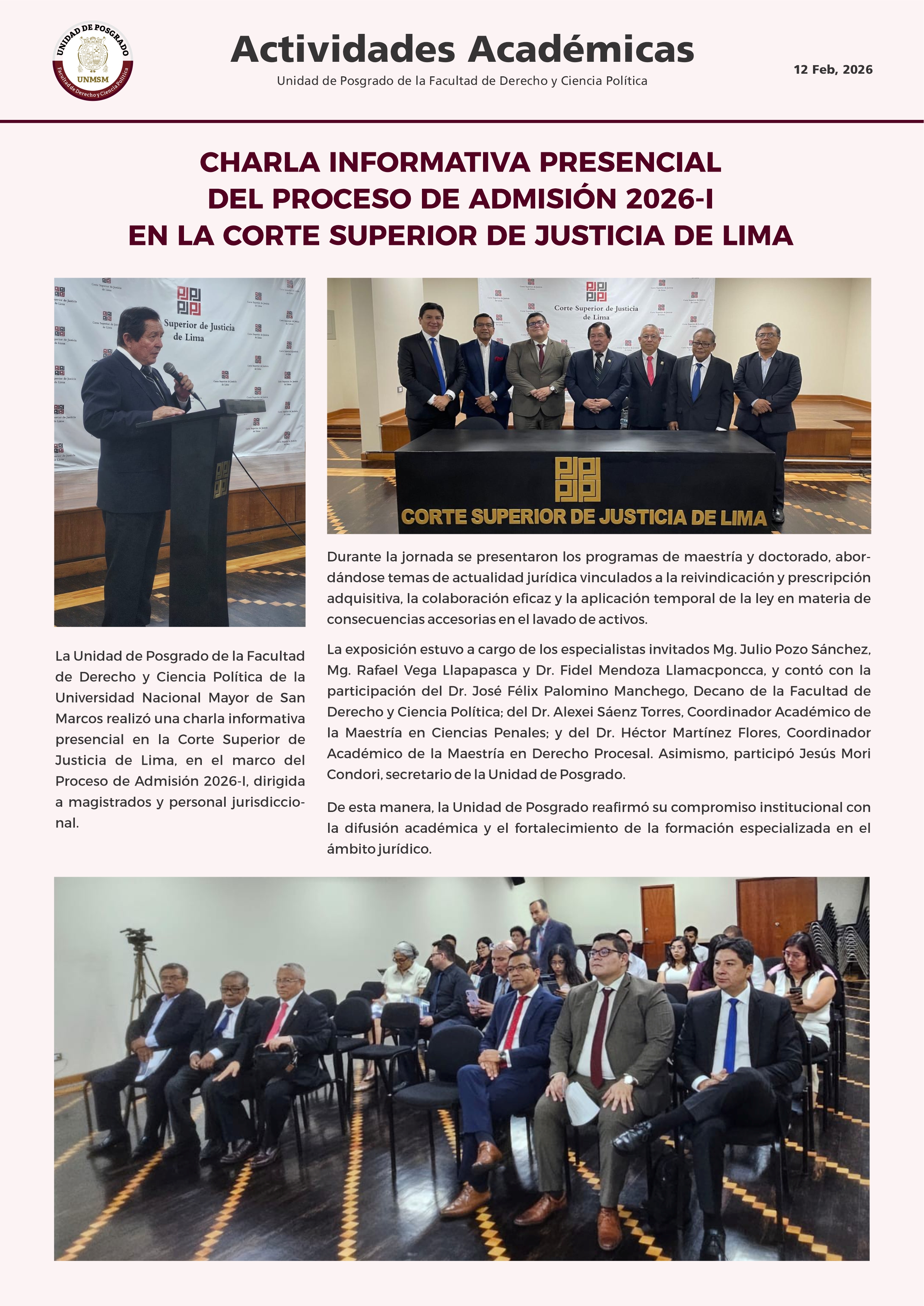 Charla Informativa Virtual