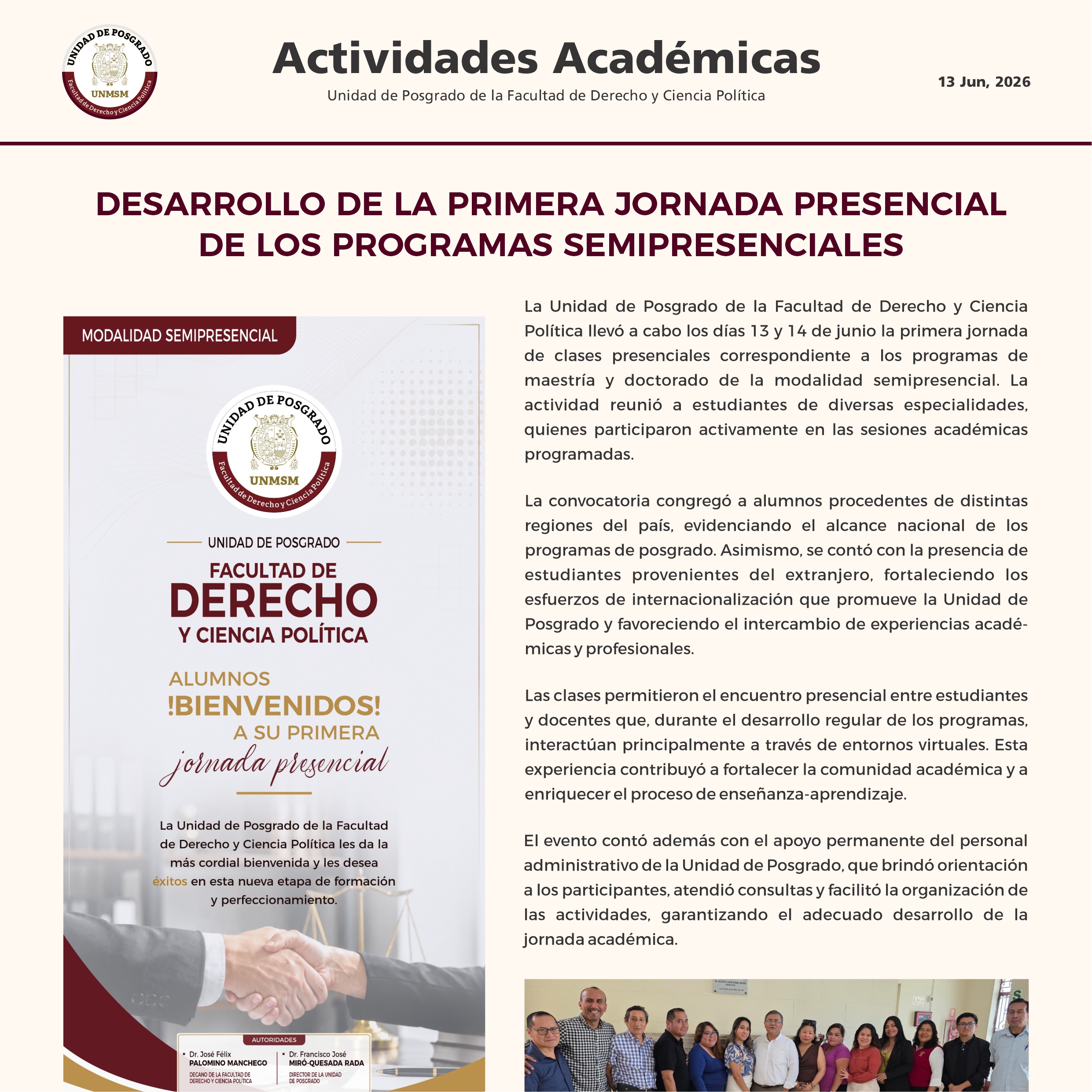 Jornada Presencial - Junio 2026