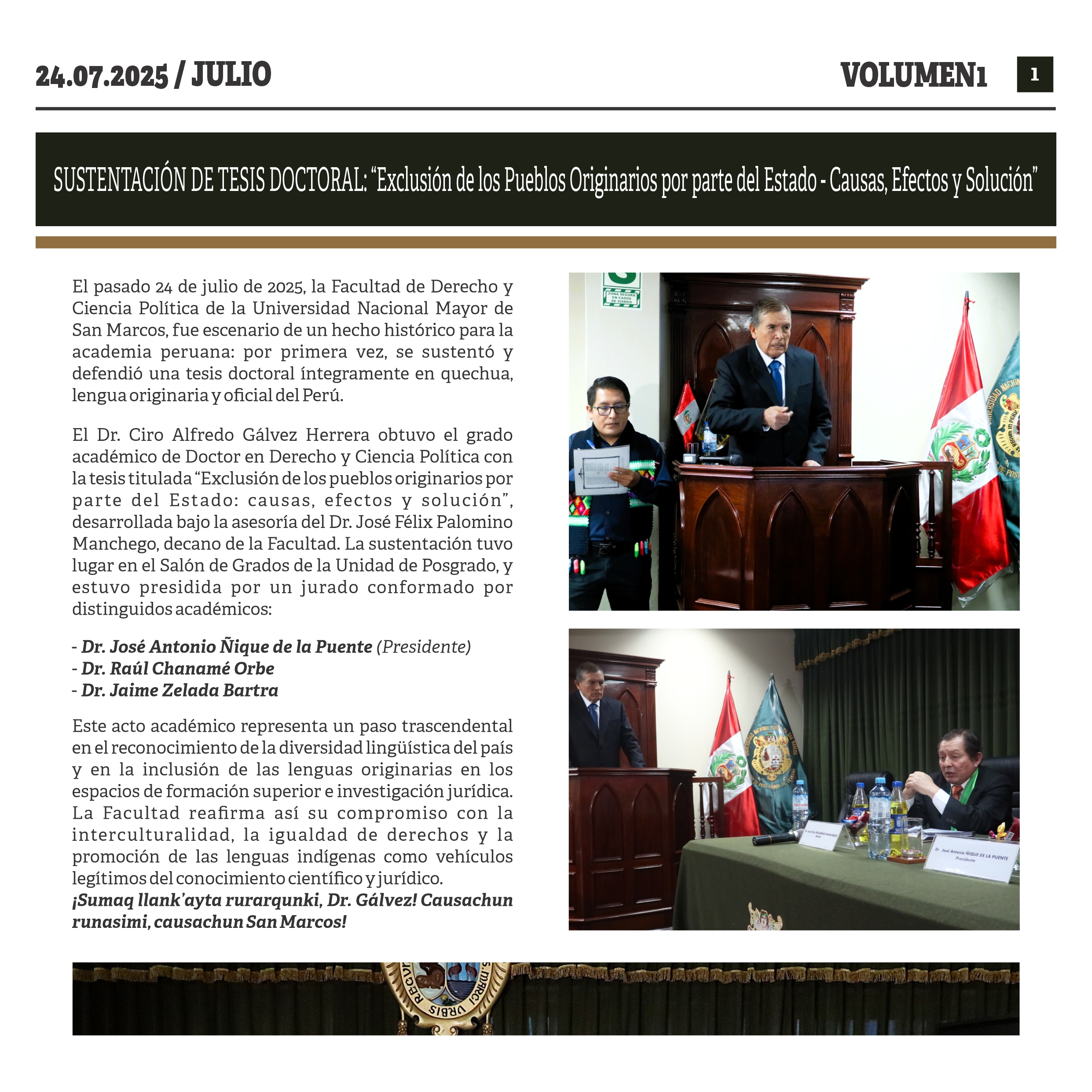 Sustentación de Tesis - Ciro Gálvez